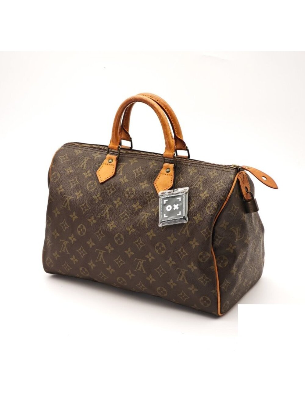 Louis Vuitton Speedy 35 Bag Handbag Brown Padlock